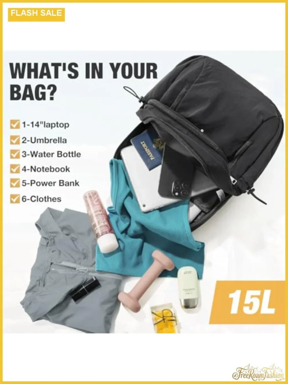 Lightweight Nylon Laptop Backpack with Padded Compartment for Travel Hiking Work